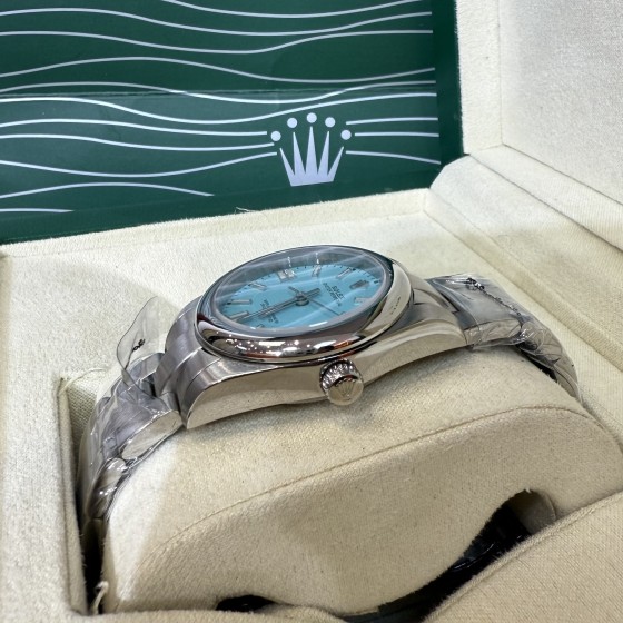 Datejust Oyster Tiffany Blue Dial 31mm Silver Strap