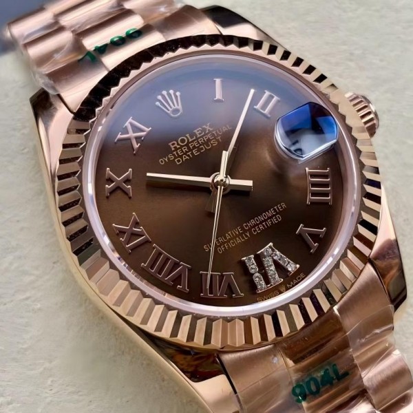 Datejust rose gold brown dial 31mm