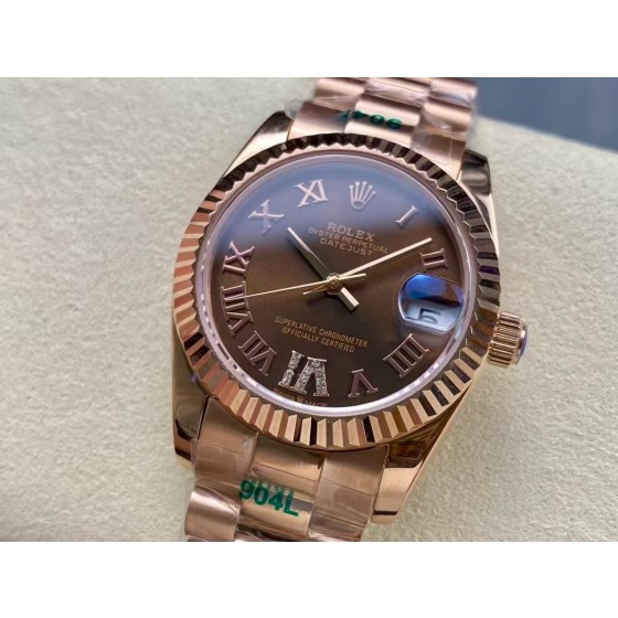 Datejust rose gold brown dial 31mm