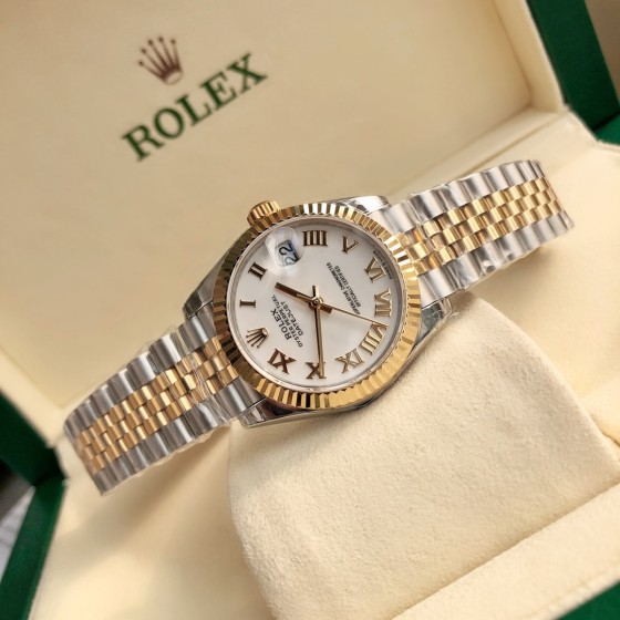 Datejust series white dial gold and silver strap 31mm