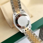 日志系列白色表盘 金银双色表带31mm