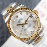 Datejust silver dial, gold and silver strap 31mm