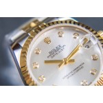 Datejust silver dial, gold and silver strap 31mm