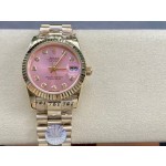 Datejust pink dial, gold strap 31mm