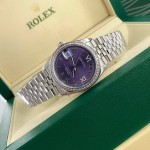 Datejust Roman numeral blue dial, silver strap 31mm