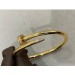 Cartier brick-inlaid silver nail bracelet 3 colors