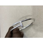 Cartier brick-inlaid silver nail bracelet 3 colors