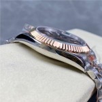Diary series men's watch 41mm rose gold and silver two-tone strap