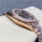 Datejust brown dial 40mm rose gold strap
