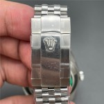 Datejust series men's and women's watches, black dial, silver bezel, 36 and 41mm sizes, silver five-link bracelet.
