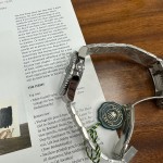 Submariner series, green dial, green bezel, 41mm, silver Oyster bracelet.