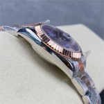 Datejust Oyster Purple Dial 31mm Two-Hand Strap