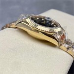 Datejust series black dial 31mm gold strap