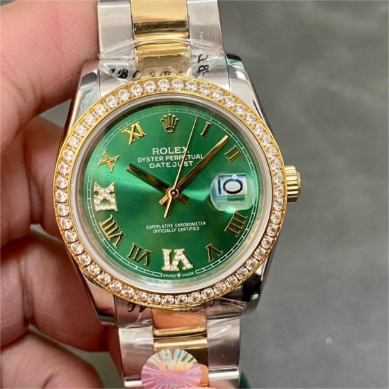 Oyster Green Dial Two-Hand Strap 31mm