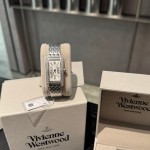 Cartier Tank series, double row diamonds, scale-patterned strap, silver color, size 23*42mm