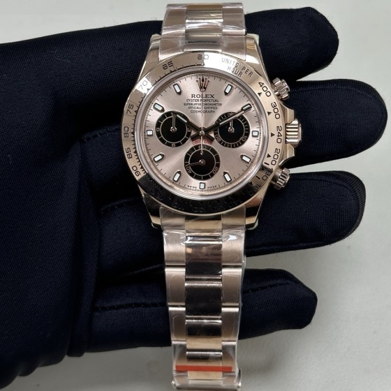 Rolex Daytona series, rose gold dial, rose gold bezel, rose gold case, 40mm, rose gold Oyster bracelet.