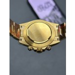 Rolex Daytona series, gold dial, gold bezel, gold case, 40mm, gold Oyster bracelet.