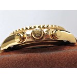 劳力士游艇名仕型系列白色表盘 蓝色外圈 金色表壳 44mm 金色蚝式表带
