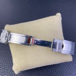 Rolex Yacht-Master series, blue dial, silver bezel, silver case, 40mm, silver Oyster bracelet.