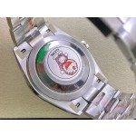 Datejust series men's watch, dark gray dial, silver bezel, 41mm, silver Oyster bracelet.