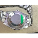 Datejust series men's and women's watches, white dial, silver bezel, 36mm and 41mm sizes, silver five-link bracelet.
