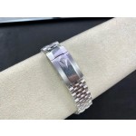 Datejust series men's and women's watches, white dial, silver bezel, 36mm and 41mm sizes, silver five-link bracelet.