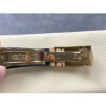 Navigator series men's watch, green dial, gold bezel, 42mm, rubber strap.