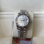 Datejust series, 31mm silver dial, silver strap