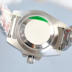 Rolex Submariner series, red dial, red bezel, 40mm, silver Oyster bracelet.