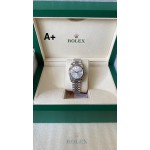 Datejust series, 31mm silver dial, silver strap