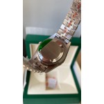 Datejust series, 31mm silver dial, silver strap