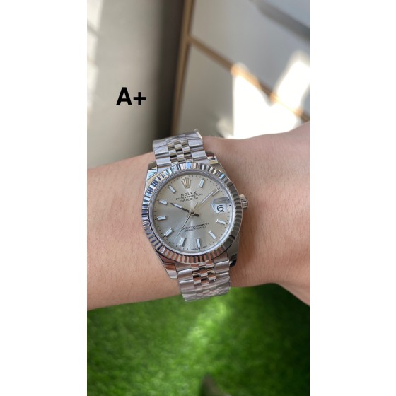 Datejust series, 31mm silver dial, silver strap