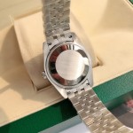 Datejust series, 31mm silver dial, silver strap