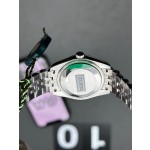 Datejust series, pink dial, 31mm, silver strap