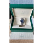 Datejust series, blue dial, 31mm, silver strap
