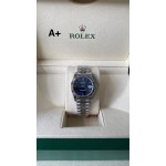 Datejust series, blue dial, 31mm, silver strap
