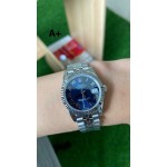 Datejust series, blue dial, 31mm, silver strap