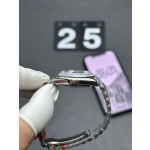 Datejust series, purple diamond dial, 31mm, silver strap