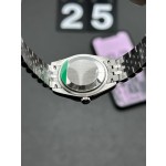 Datejust series, purple diamond dial, 31mm, silver strap