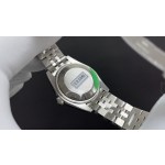 Datejust series, pink dial with diamonds, 31mm, two-tone gold and silver strap.
