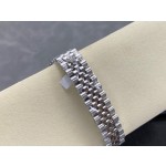 Datejust series, green dial, 31mm. Silver strap.