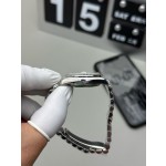Datejust series, 31mm grey dial, silver strap.