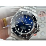 Rolex Sea-Dweller series, gradient blue dial, 43mm, silver Oyster bracelet.
