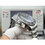Rolex Sea-Dweller series, gradient blue dial, 43mm, silver Oyster bracelet.