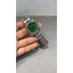 Datejust series, green dial, 31mm, silver strap