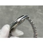 Datejust series green dial 41 mm silver strap