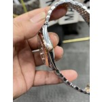 Datejust series silver dial 41 mm rose gold silver strap