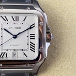 Cartier Santos Men's Mechanical Watch 47.5mm with Silver Strap