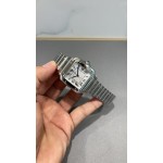 Cartier Santos Ladies' Mechanical Watch 35mm with Silver Strap
