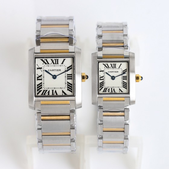 Cartier Tank Two-Tone Strap Women's Quartz Watch